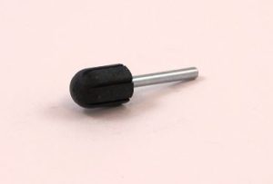 Schuurkop rubber dia.10mm met stift