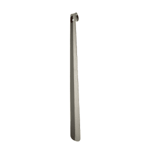 Schoenlepel lang 52 cm nikkel met haak