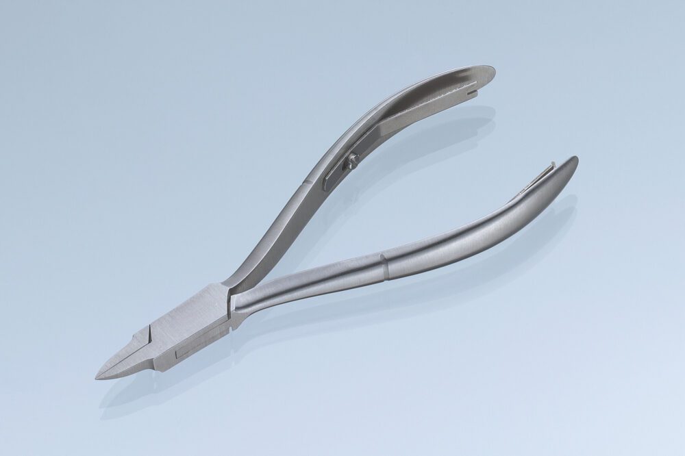 Nagelsplijttang dunne snijbek, dubbel geveerd 13 cm