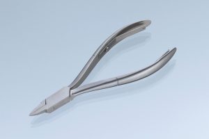 Nagelsplijttang dunne snijbek, dubbel geveerd 13 cm